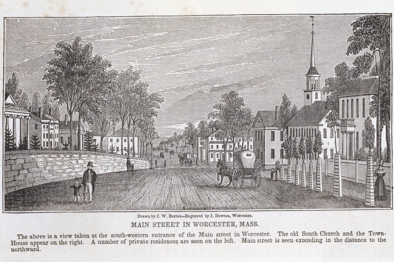 Hauptstraße in Worcester, aus 