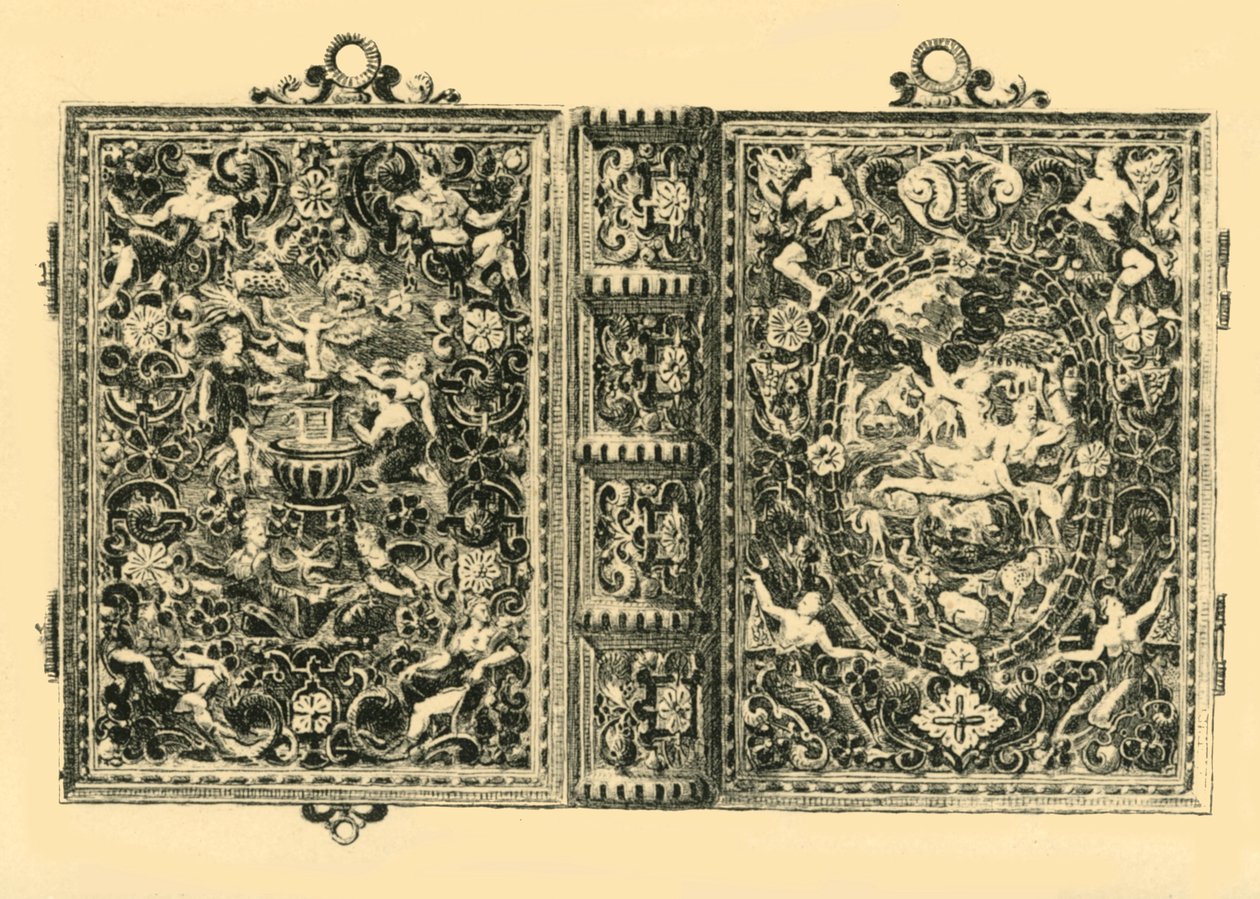 Goldener Bucheinband, 19. Jahrhundert, 1881 von John Watkins