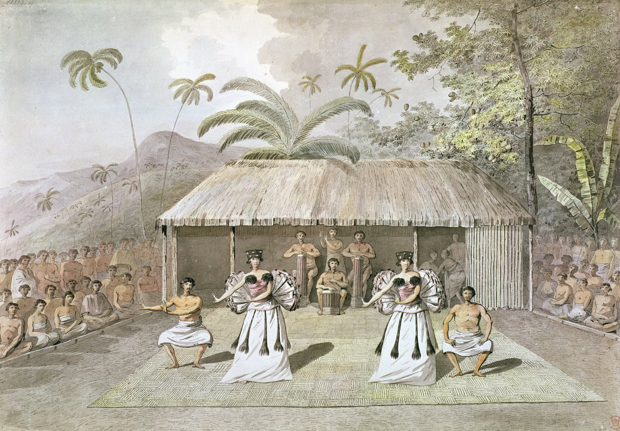 Tanz auf Tahiti von John Webber
