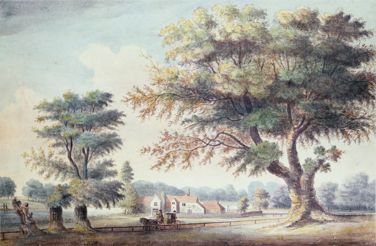 Das alte Cheesecake-Haus, nördlich der Serpentine, 1786 von John White