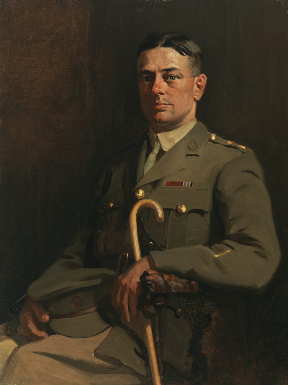 Porträt von Sgt. G. H. Mullin, VC, 1914-19 von John William Beatty