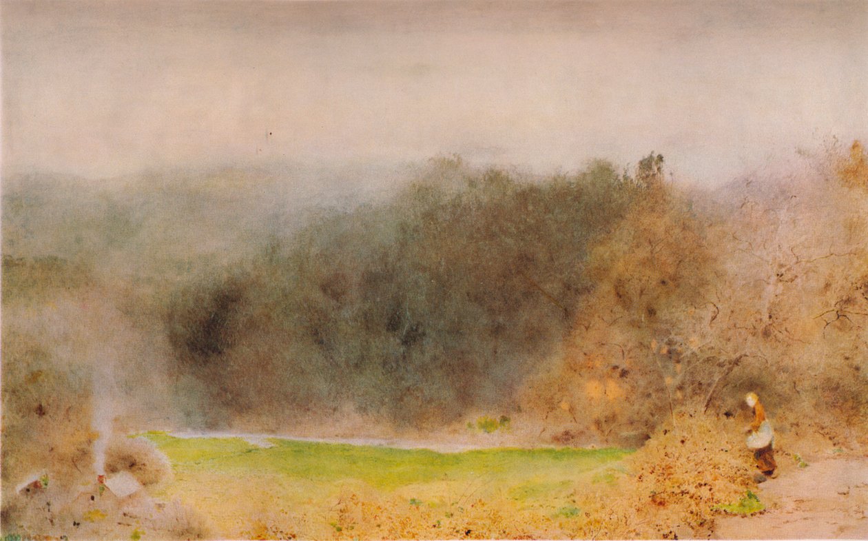 Das Häuschen des Wildhüters, Somerset, 1904 von John William North