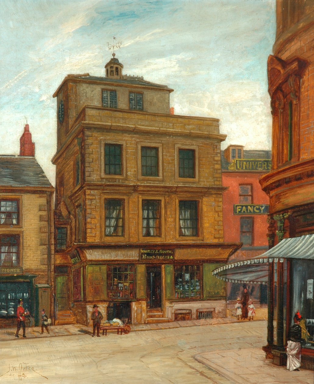 Das Schloss, Market Street, Halifax, ca. 1895 von John William Oates
