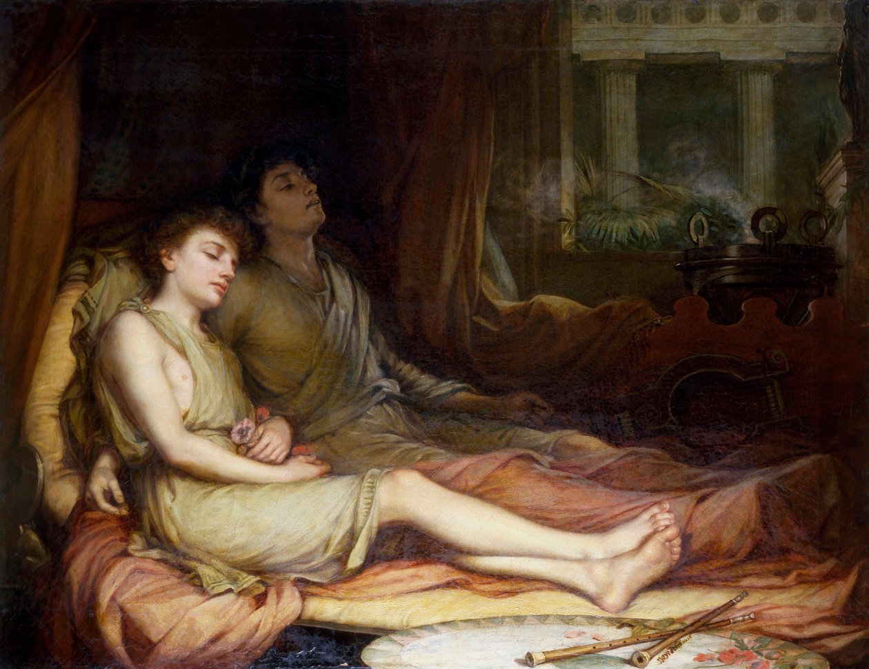 Hypnos und Thanatos von John William Waterhouse