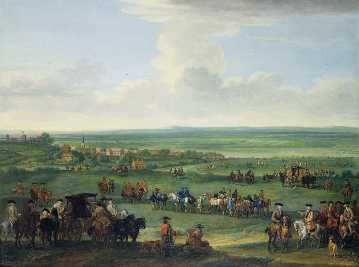 Georg I. in Newmarket, 4. oder 5. Oktober 1717 von John Wootton