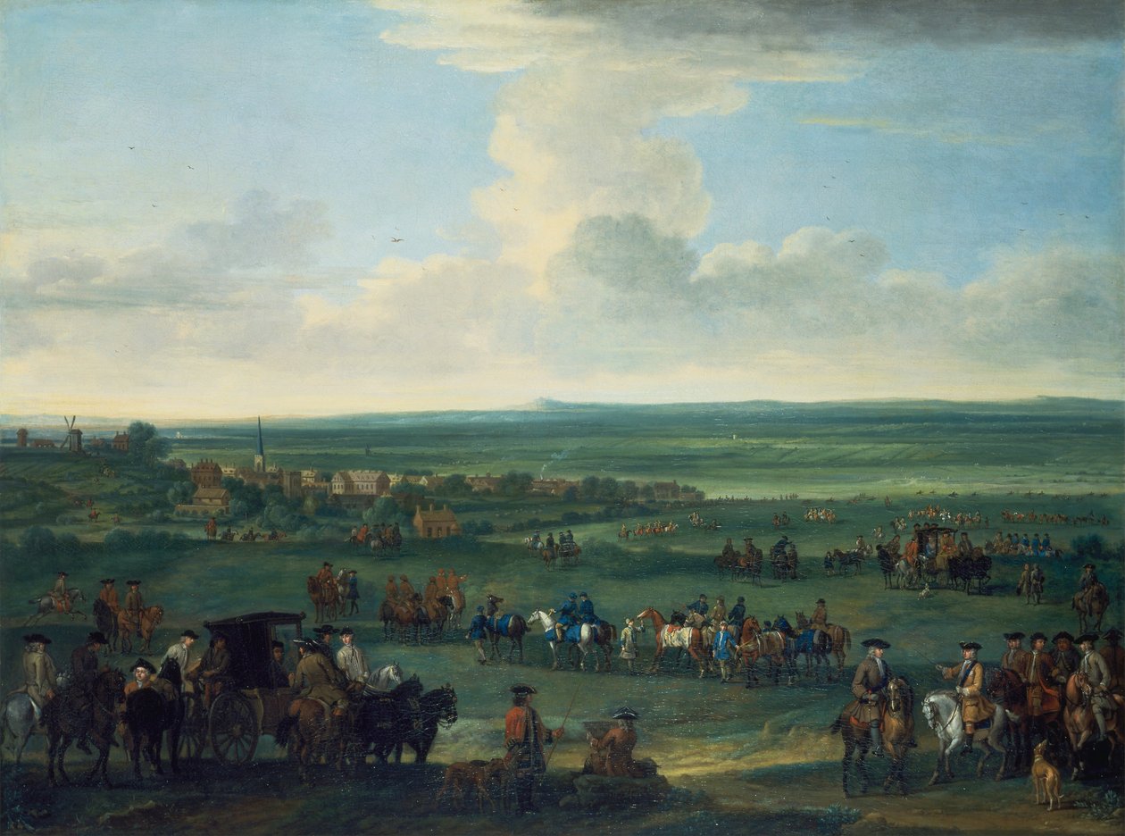 Georg I. in Newmarket, 4. oder 5. Oktober 1717 von John Wootton