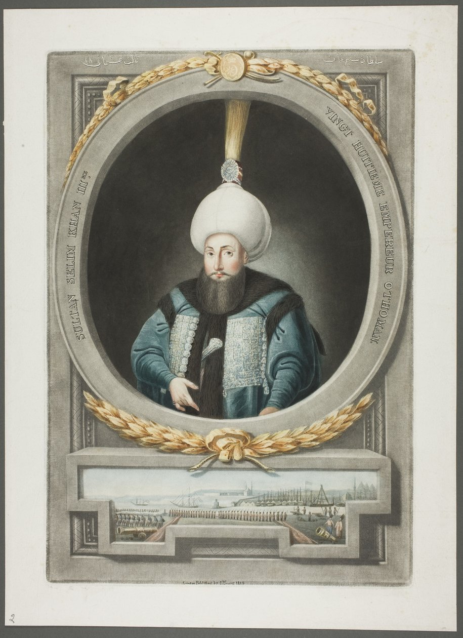 Selim Kahn III, aus Porträts der Kaiser der Türkei von John Young