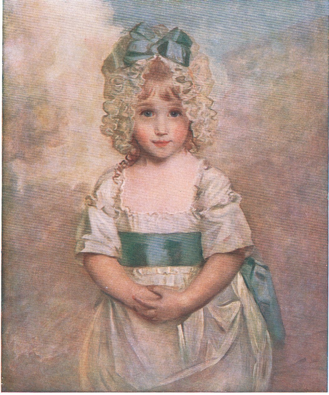 Charlotte Augusta Papendier im Alter von fünf Jahren, Bibbys Annual, 1916-17 von John after Hoppner