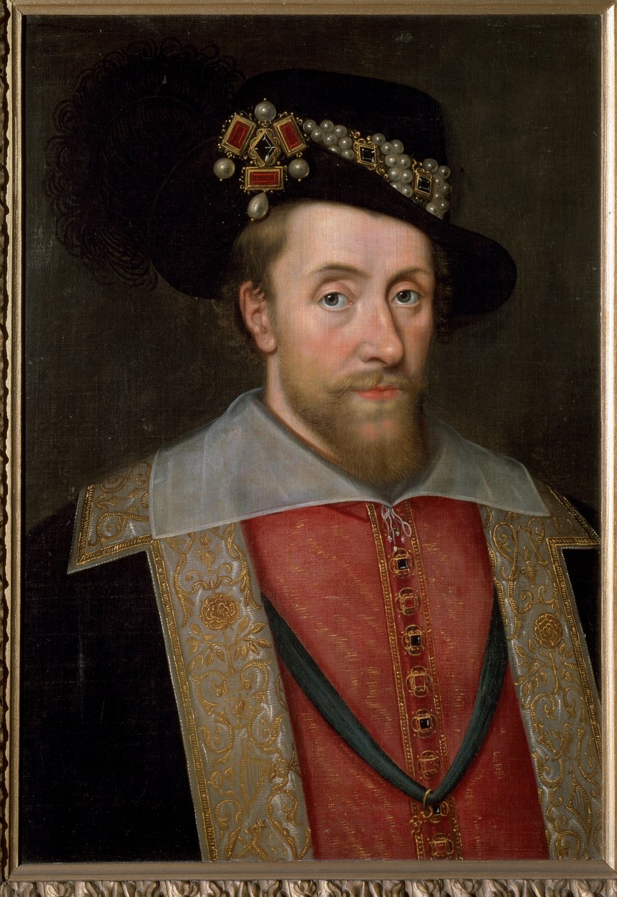 Porträt von James I., König von England und Irland (James VI., König von Schottland) von John de (circle of) Critz