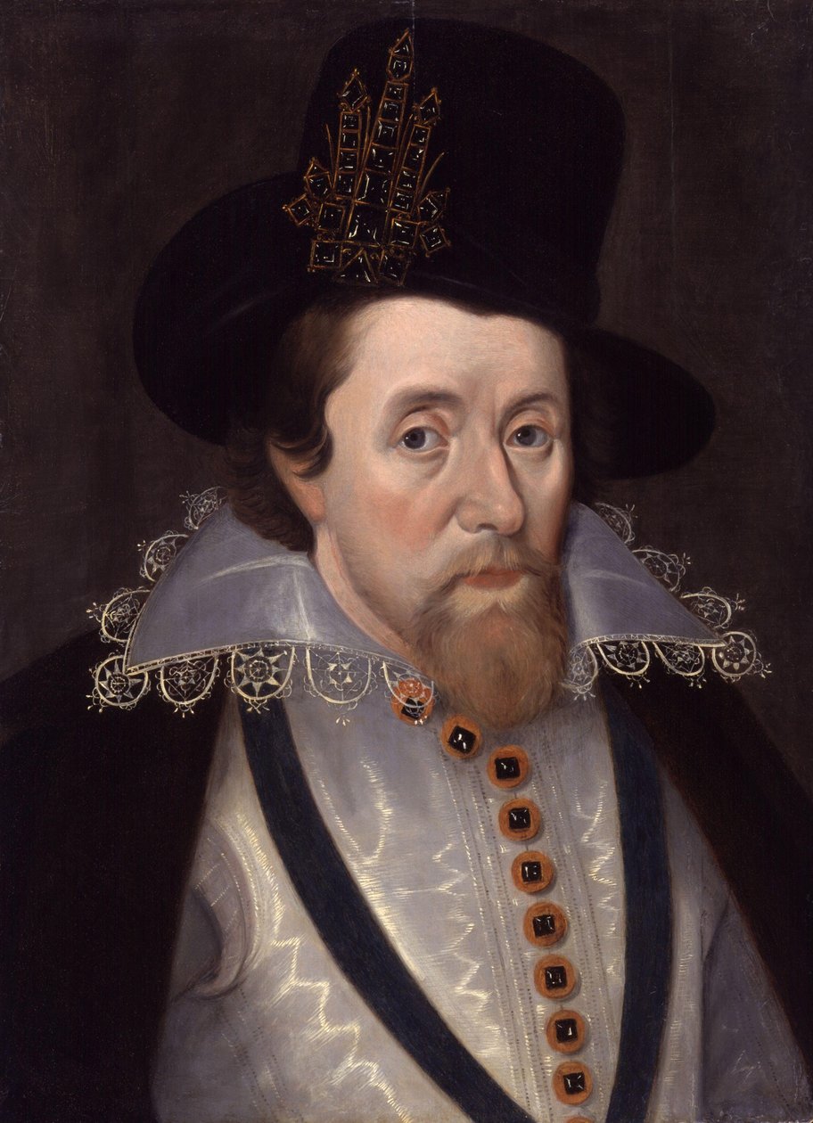 König James I. von England und VI. von Schottland von John de Critz