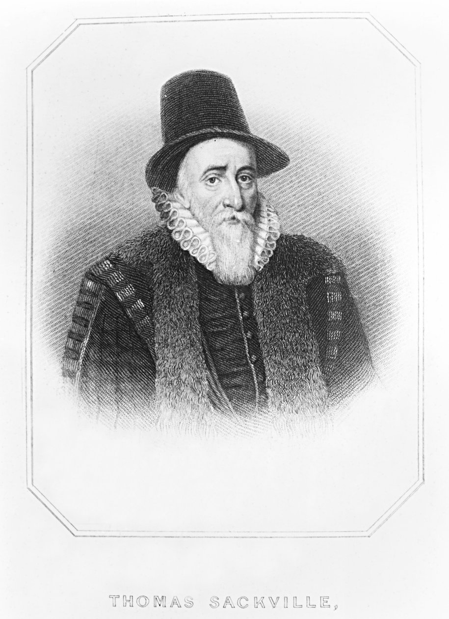 Porträt von Thomas Sackville, 1. Earl of Dorset von John de Critz