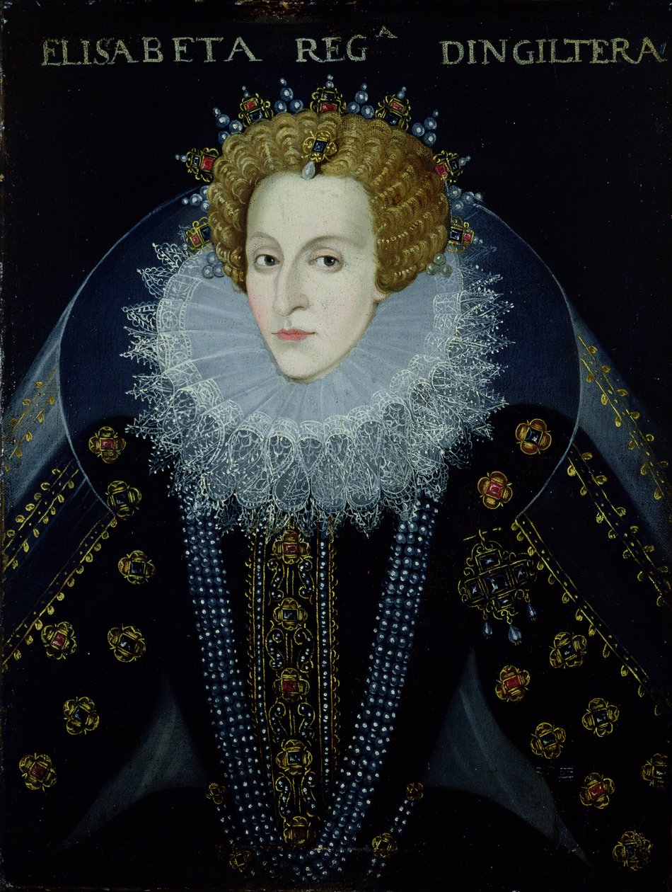 Porträt von Königin Elizabeth I. (1533-1603) von John the Elder (circle of) Bettes