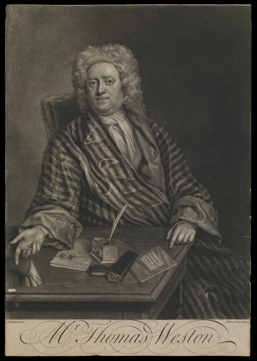 Thomas Weston, ca. 1725 von John the younger Faber