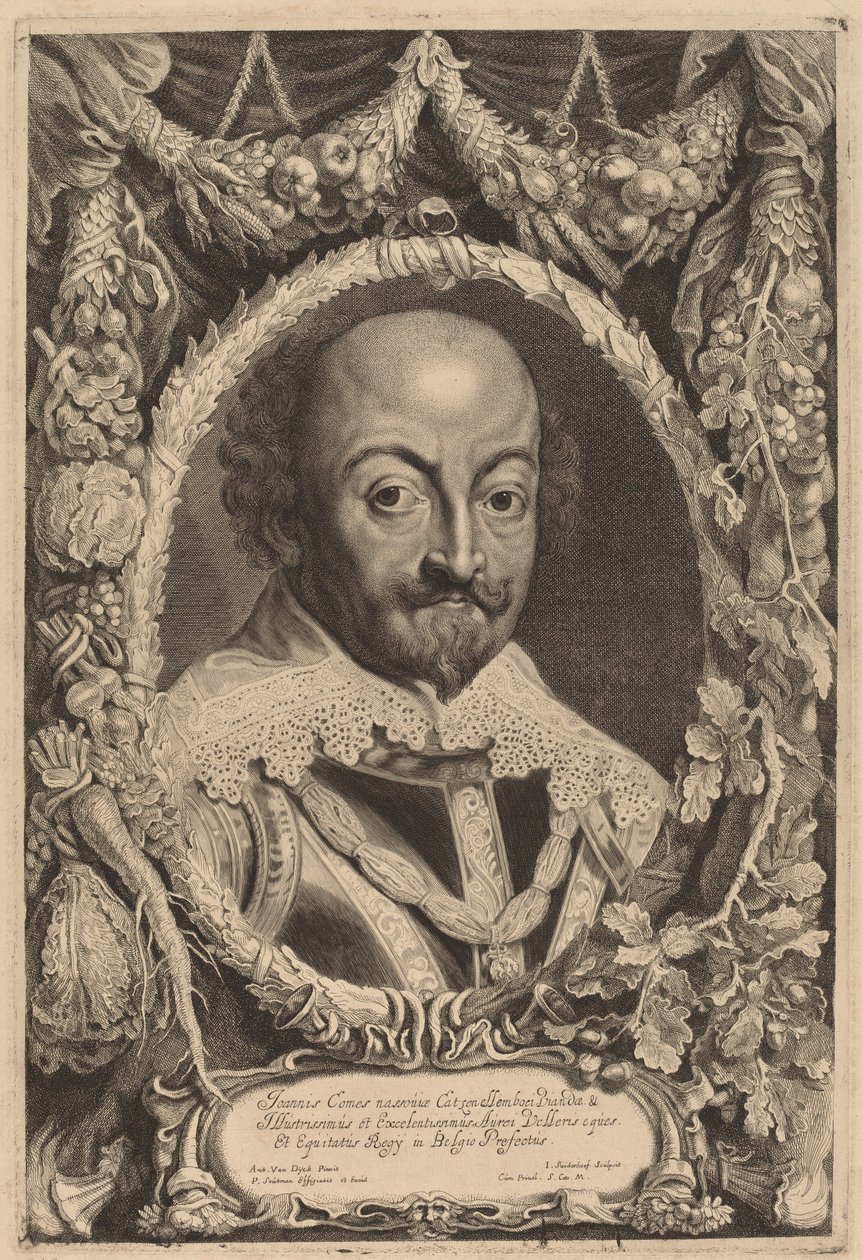 Johann, Graf von Nassau von Jonas Suyderhoff and Pieter Claesz Soutman after Sir Anthony van Dyck
