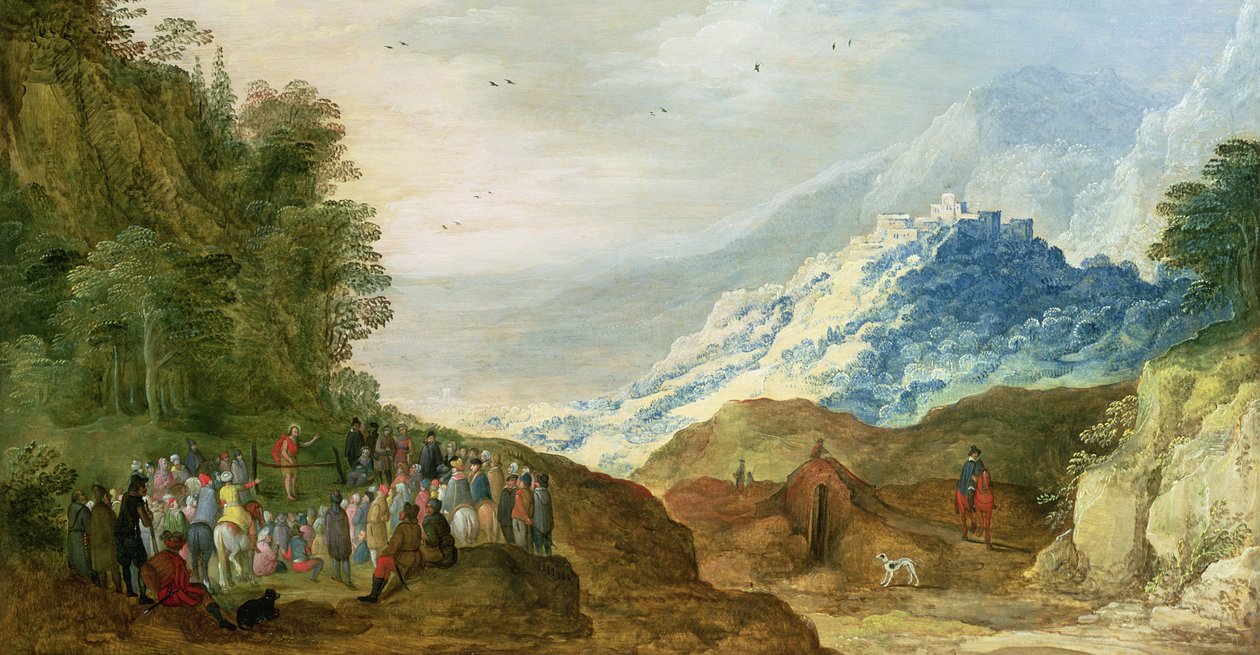 Die Bergpredigt (Figuren möglicherweise von Hans Jordeans) von Joos or Josse de Momper