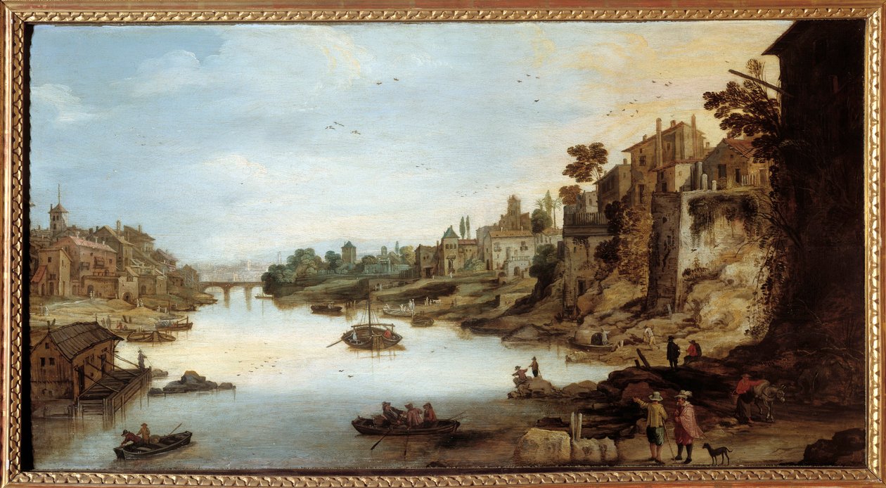 Ansicht des Tiber in Rom von Joos or Josse de The Younger Momper