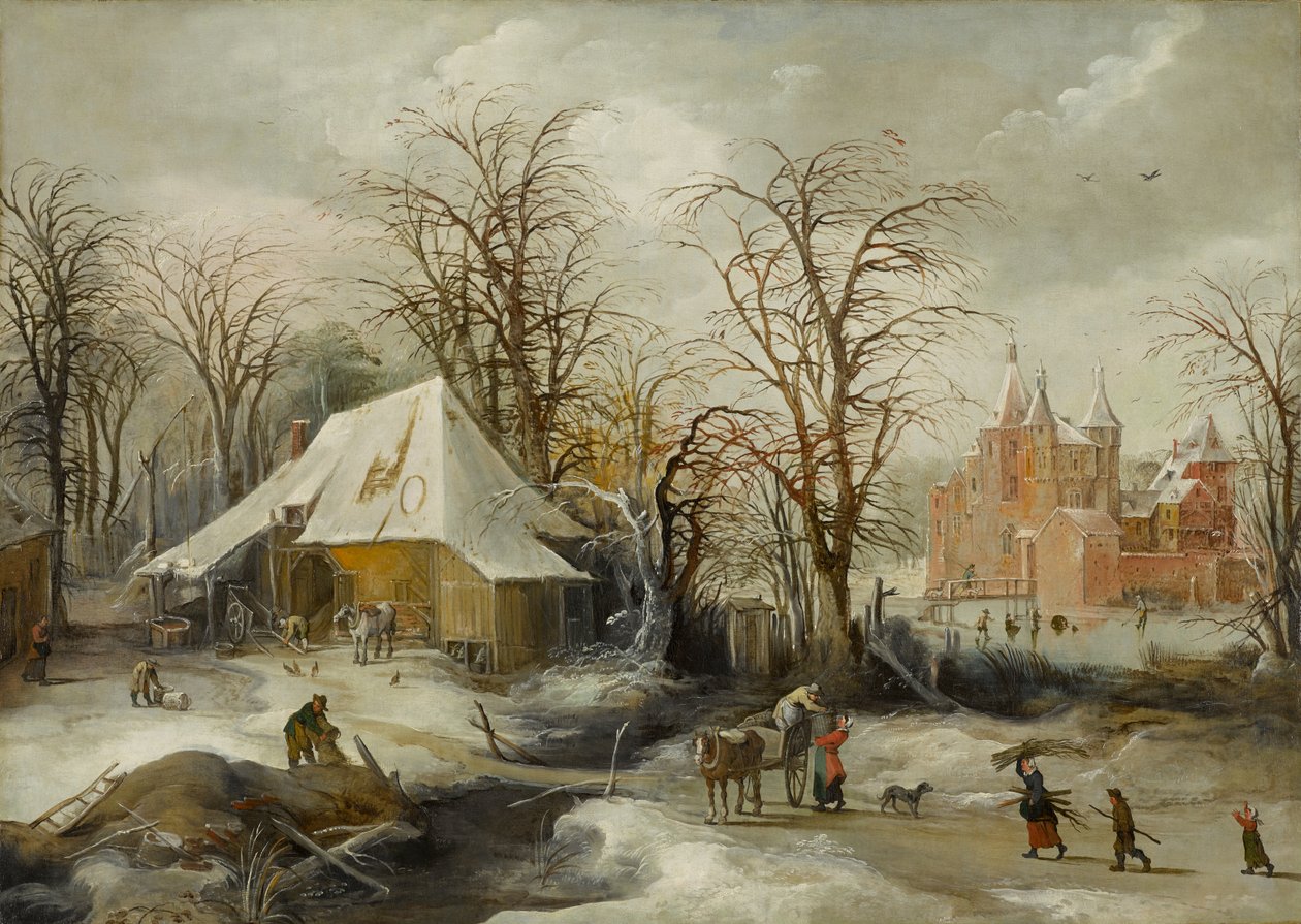 Winterlandschaft von Joos or Josse de The Younger Momper