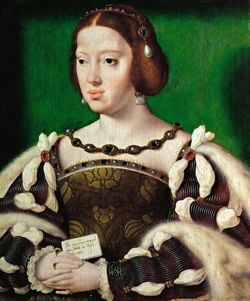 Porträt von Königin Eleonore von Österreich (1498-1558) von Joos van Cleve