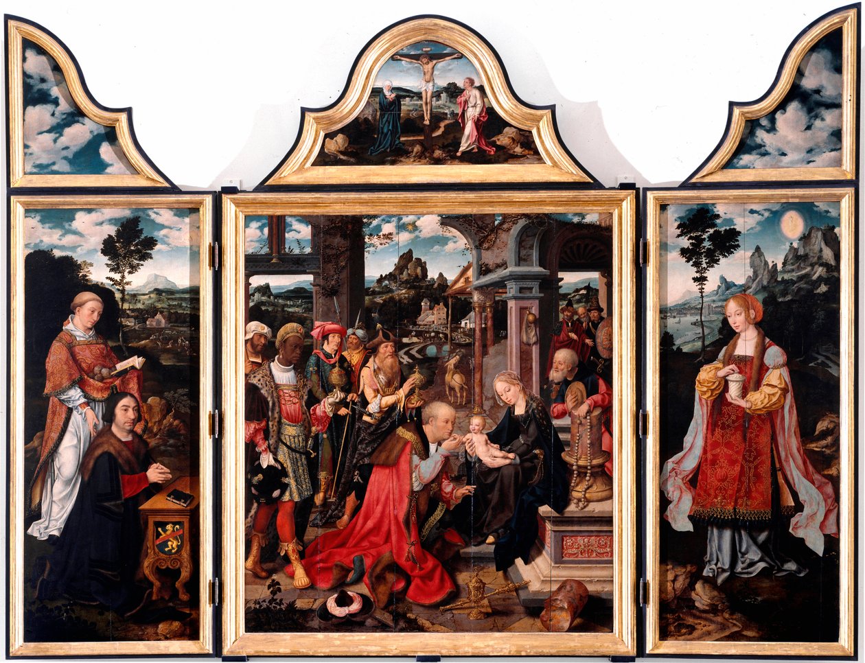 Triptychon der Anbetung der Könige von Joos van Cleve