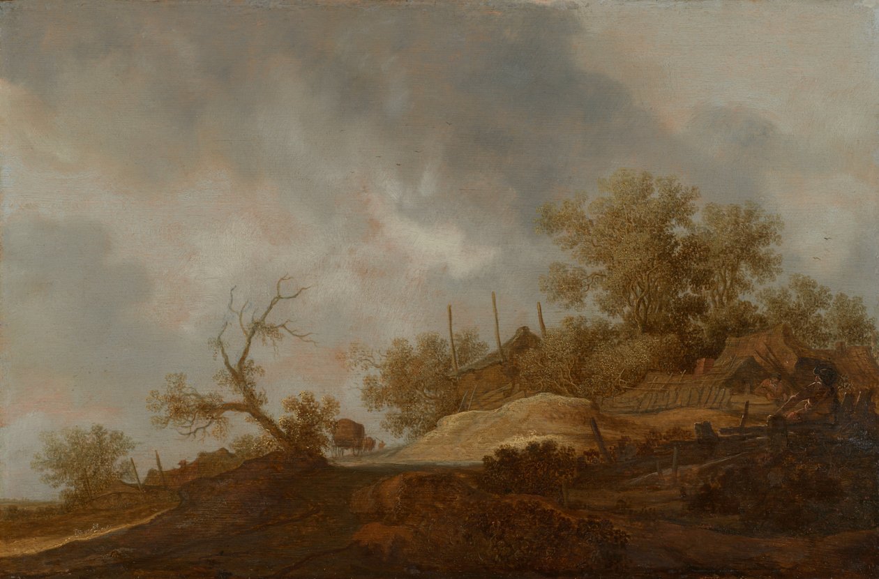 Landschaft am Rande eines Dorfes von Joost de Volder