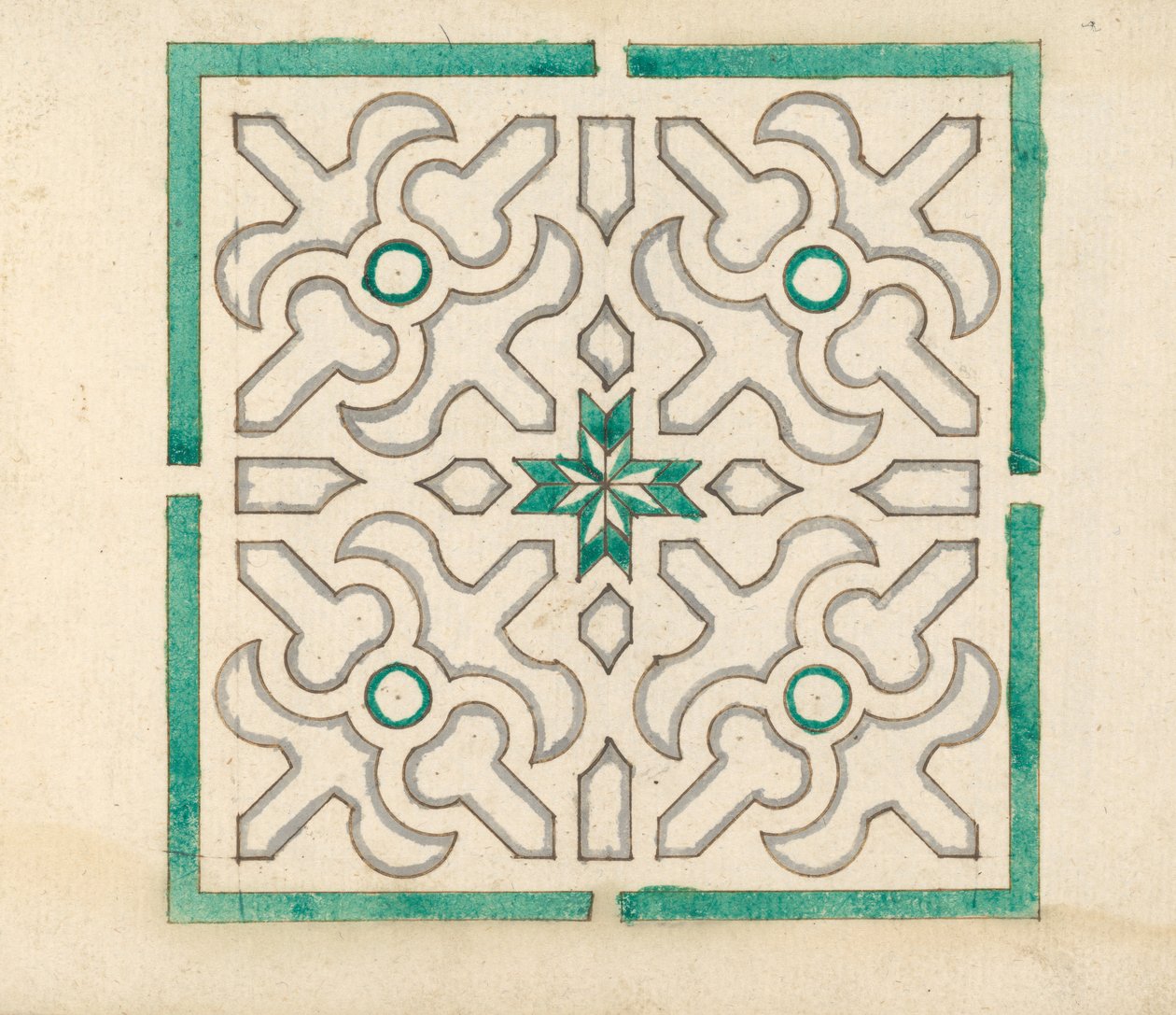 Album mit 75 Zeichnungen für Gartenspalier und Parterres, ca. 1610-40 von Jorg Rurfinger