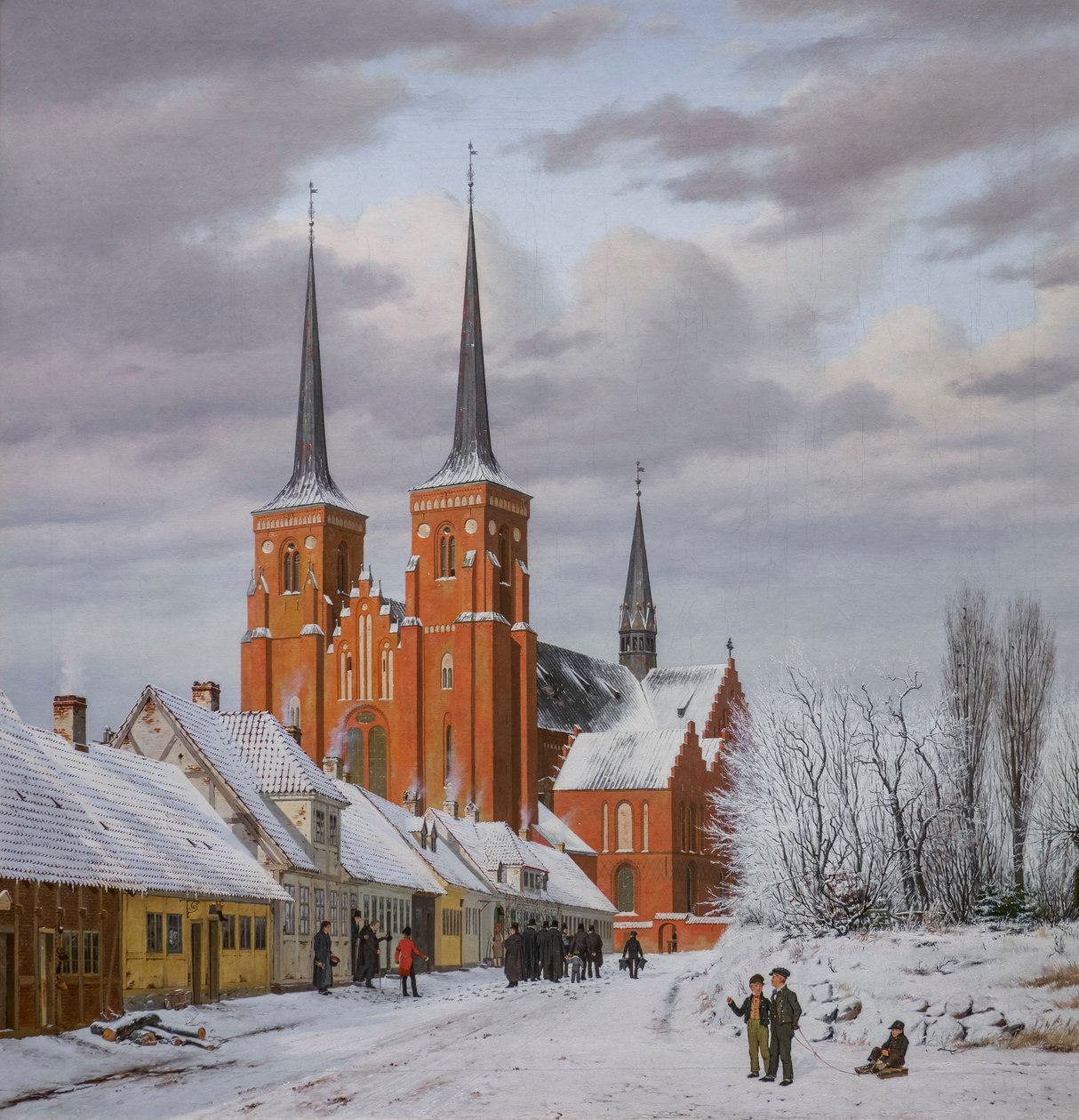 Straße in Roskilde von Jorgen Roed