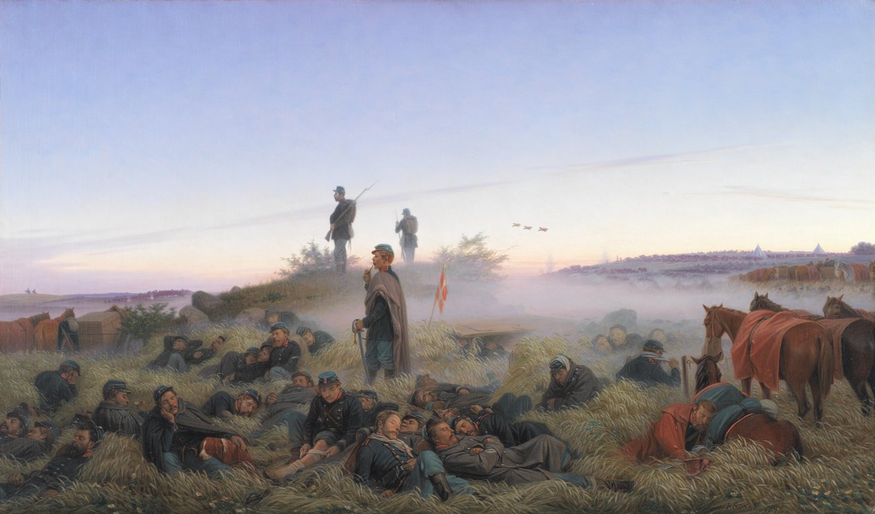 Der Morgen nach der Schlacht von Isted, 25. Juli 1850 von Jorgen Valentin Sonne