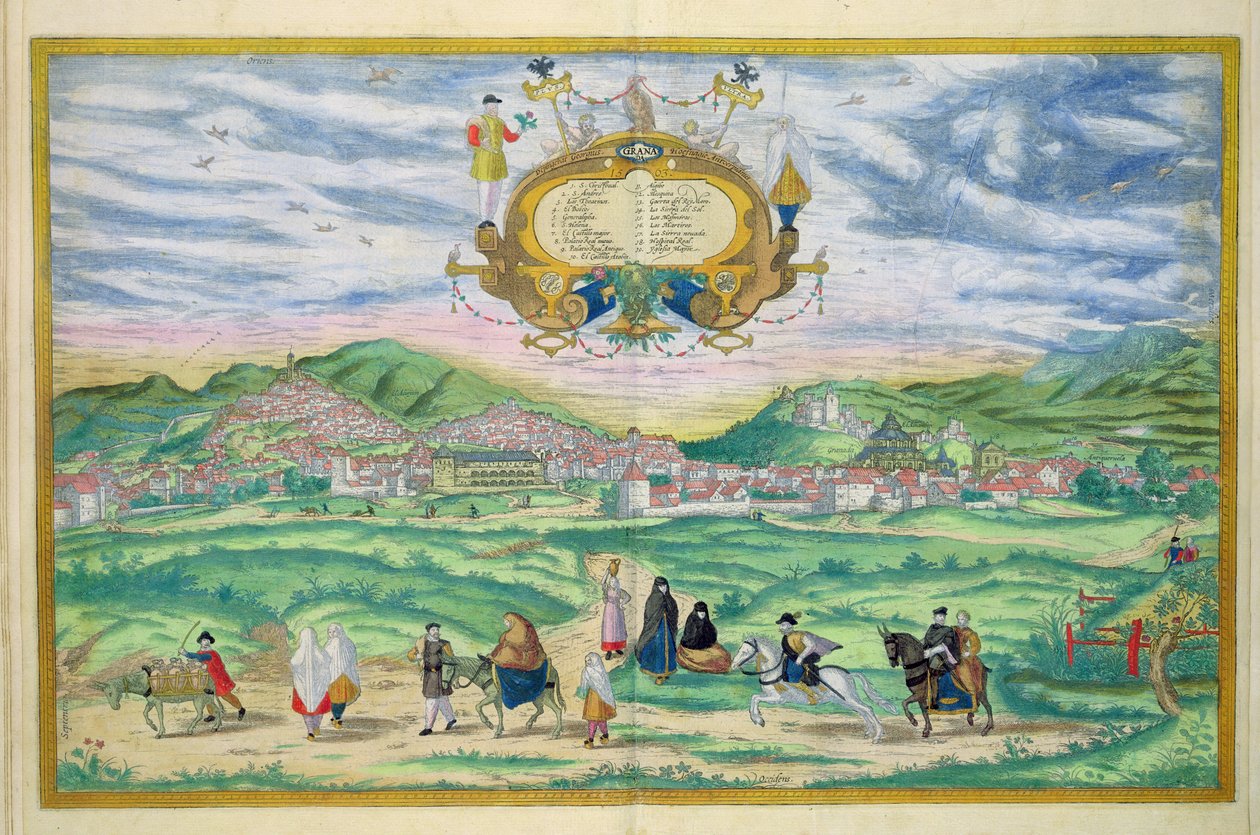 Karte von Granada, aus 