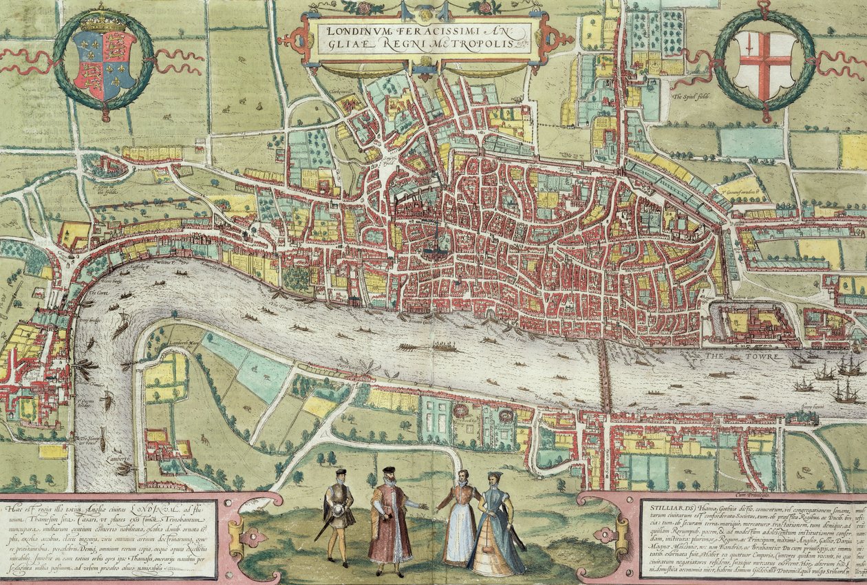 Karte von London, aus 