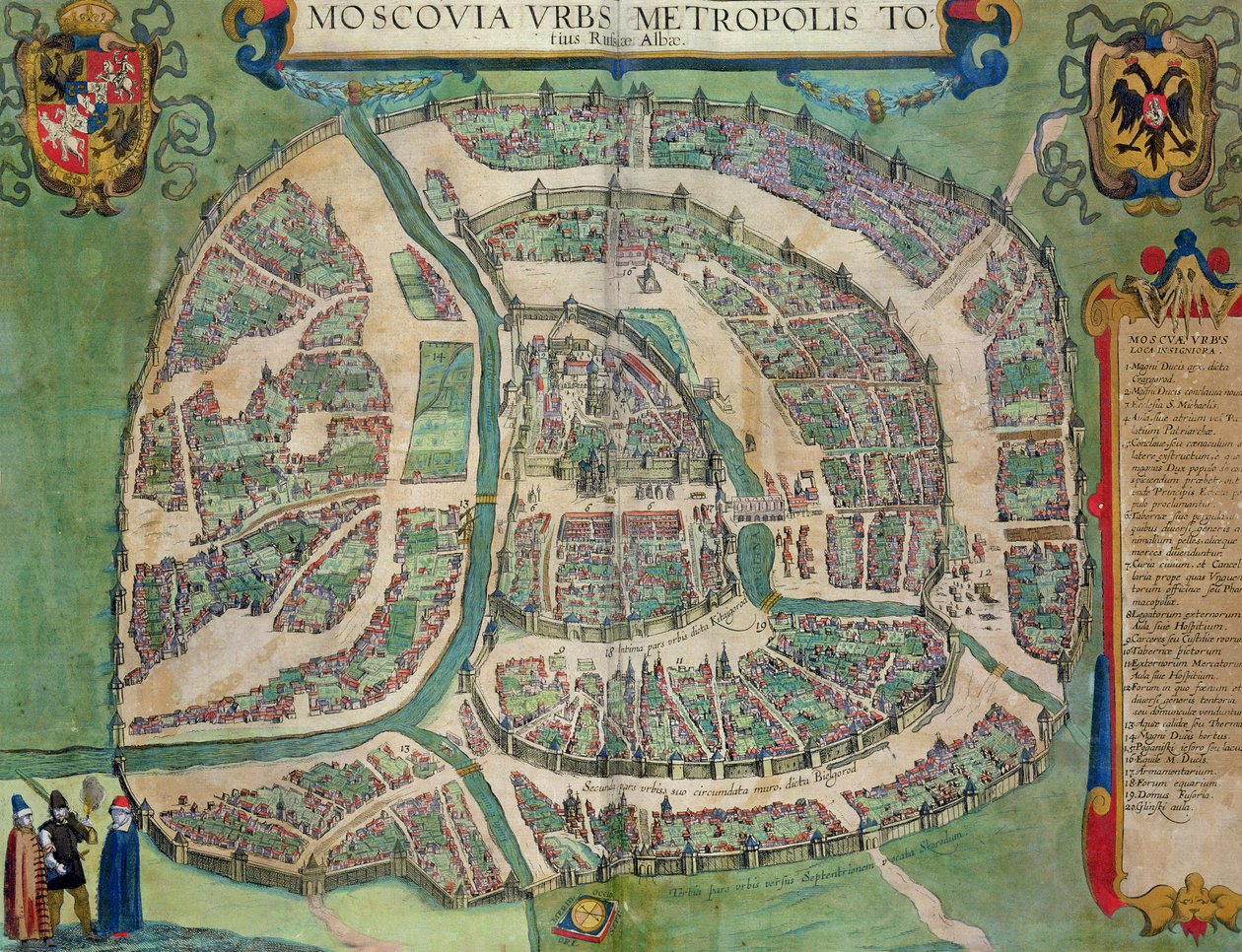 Karte von Moskau, aus 