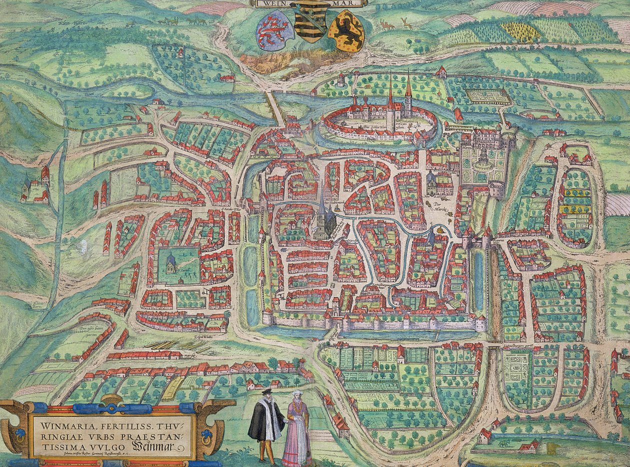 Karte von Weimar, aus 