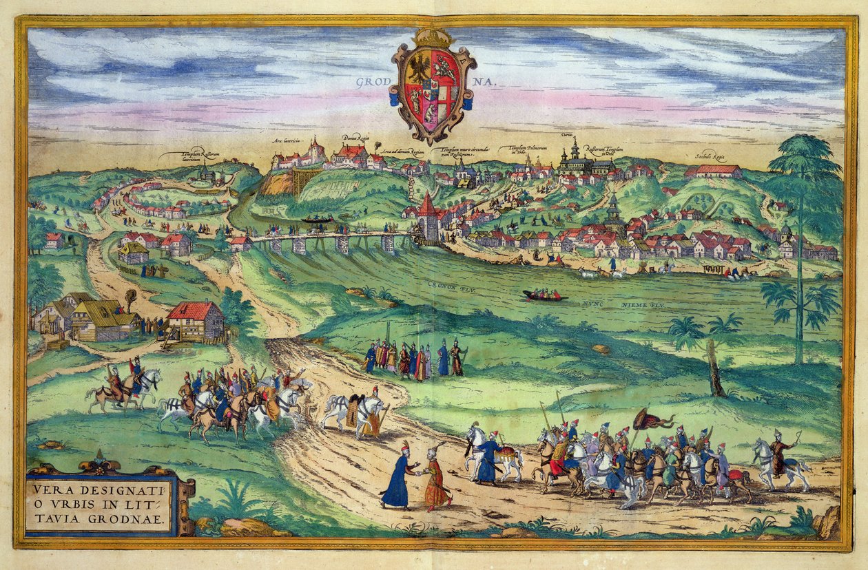 Stadtplan von Grodno, aus 