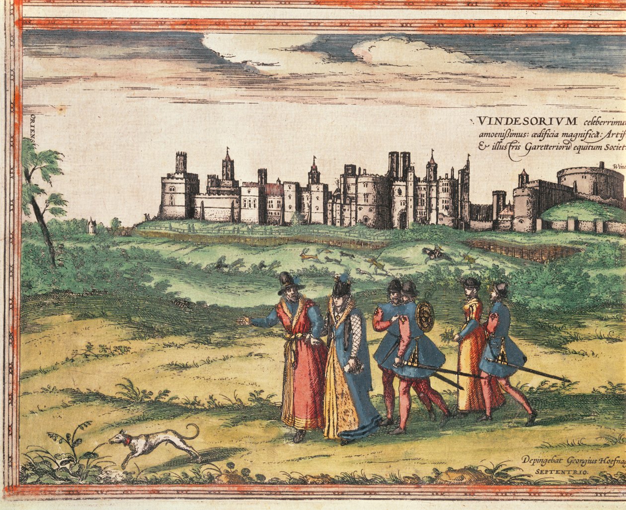 Ansicht von Windsor Castle, aus 