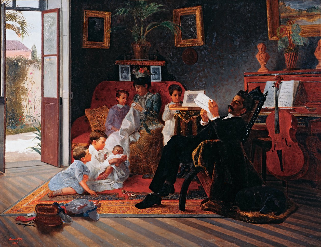 Szene der Familie von Adolfo Pinto von José Ferraz de Almeida Júnior