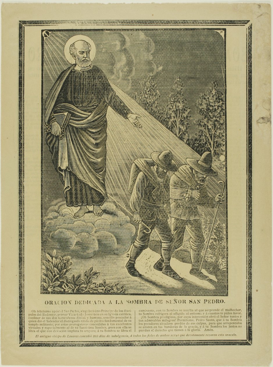 Gebet gewidmet dem Schatten des Heiligen Petrus von José Guadalupe Posada