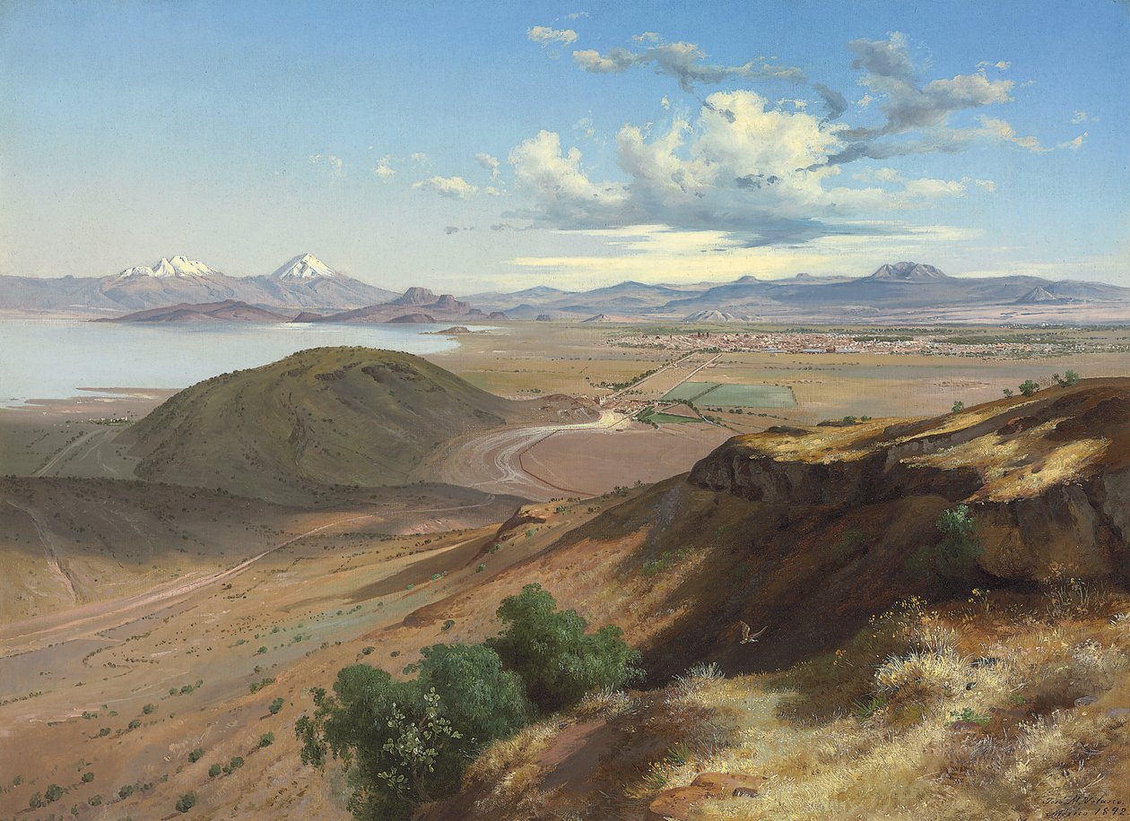 Tal von Mexiko vom Hügel der Heiligen Isabel, 1892 von José María Velasco