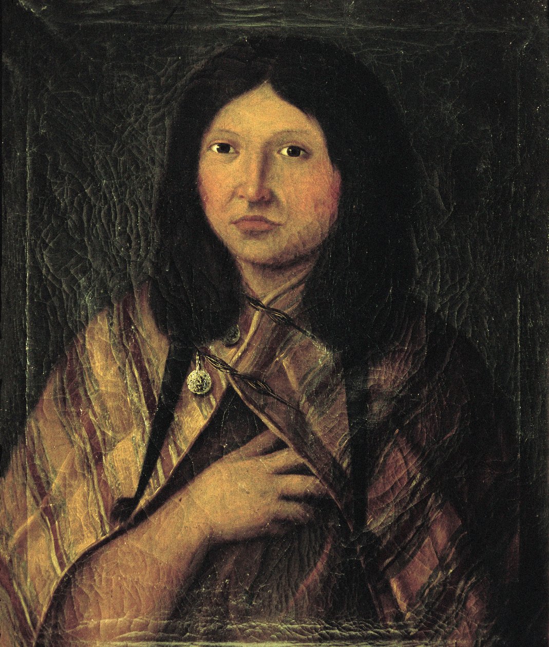 Porträt einer indischen Frau aus Patagonien, Zeichnung während der Expedition von Alessandro Malaspina nach Südamerika von José del Pozo