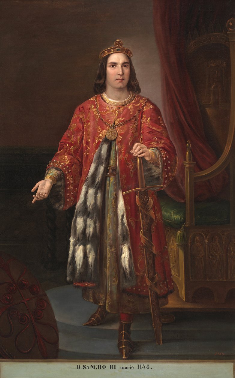 Porträt von König Sancho III. von Kastilien von José Castelaro y Perea