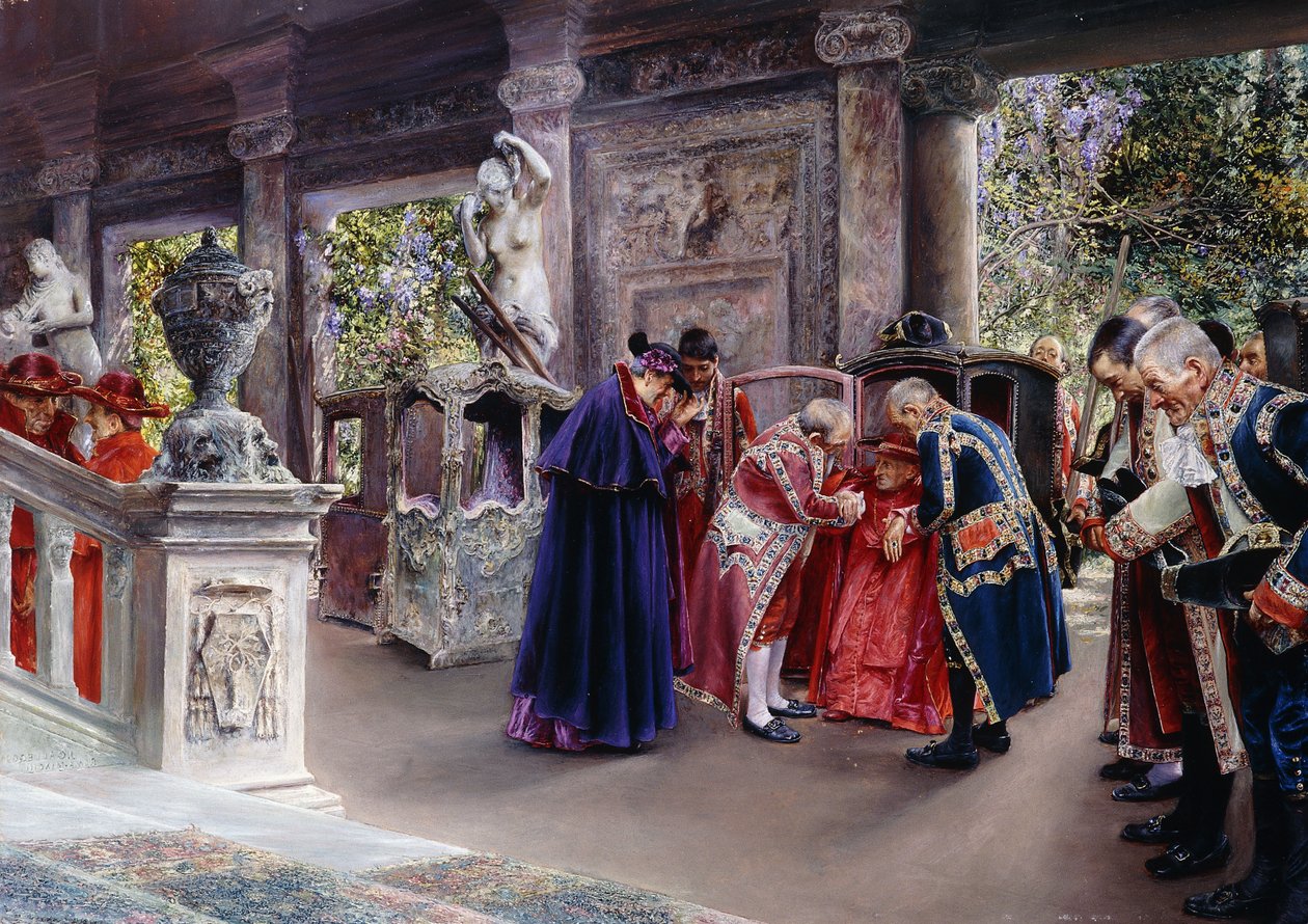 Der Kardinal besucht von Jose Gallegos Arnosa