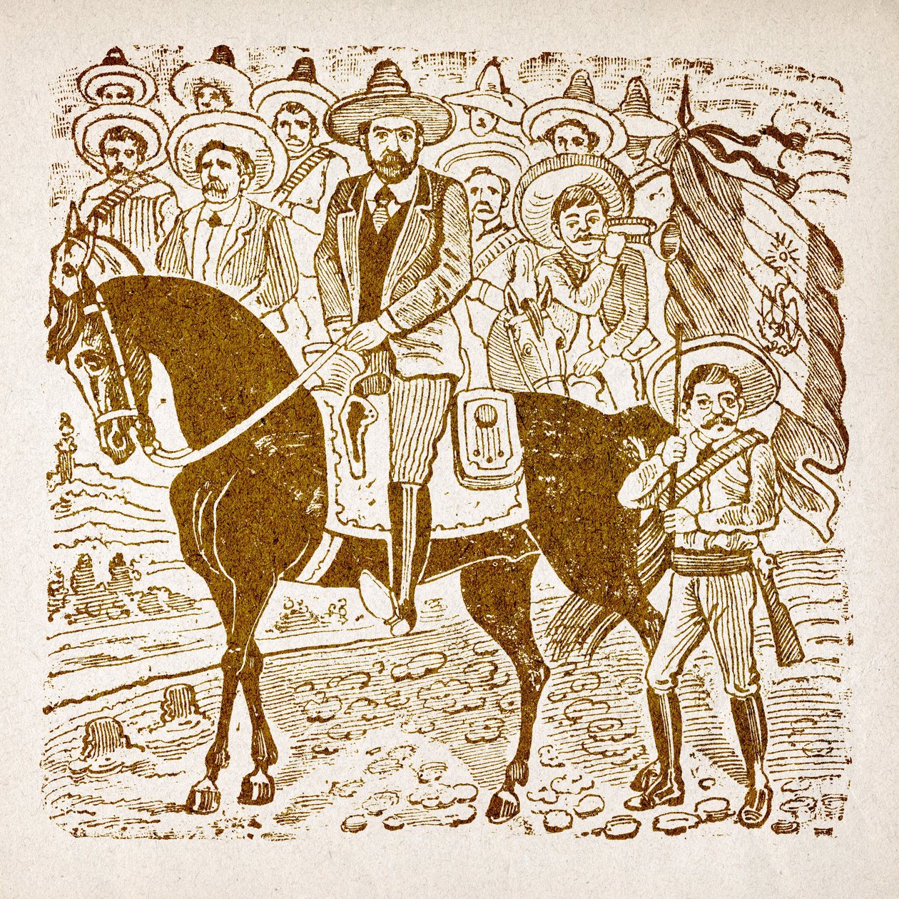 Mexiko, Mexikanische Revolution von Jose Guadalupe Posada