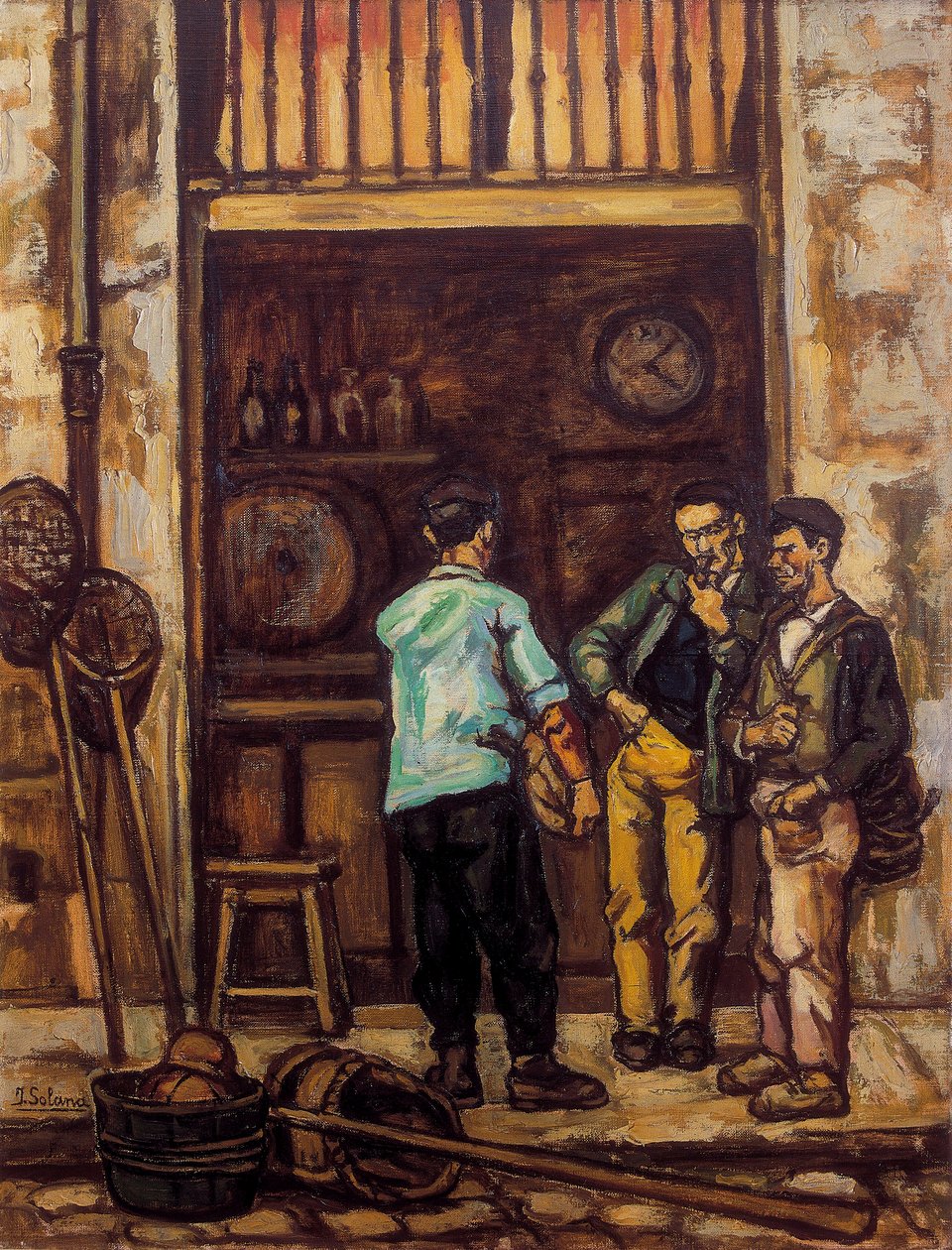 Die Taverne von Santander (Spanien) 1944-1945 von Jose Gutierrez Solana