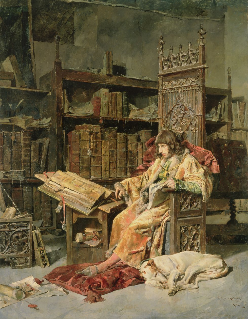 Don Carlos de Viana (1421-61), 1881 von Jose Moreno Carbonero