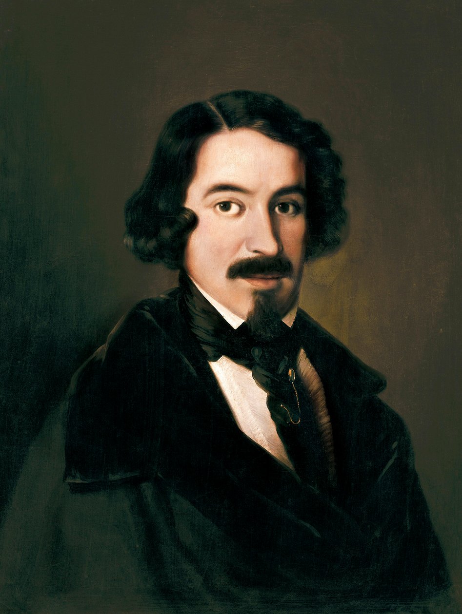 Porträt von Jose de Espronceda (1808-1842) von José de Madrazo