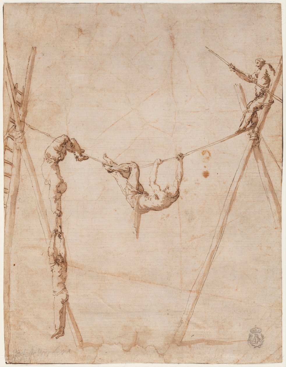 Akrobaten auf einem Seil von Jusepe de Ribera