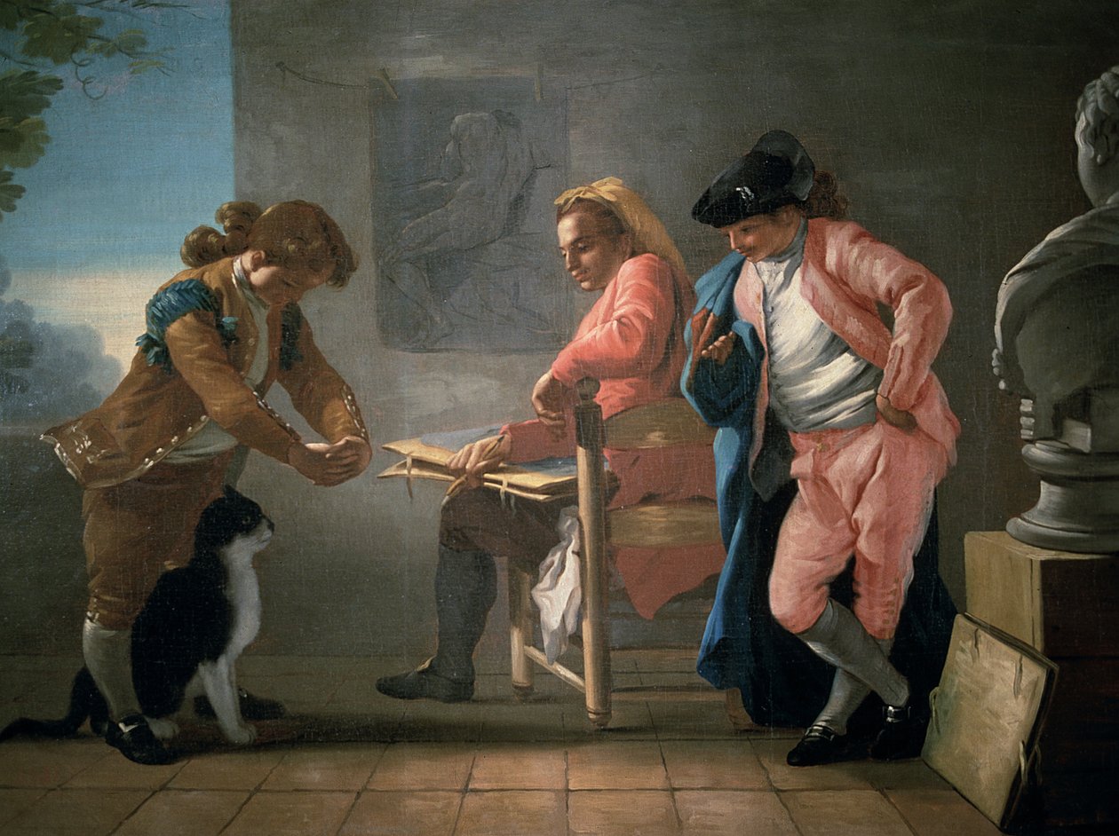 Das Atelier des Malers von Jose del Castillo