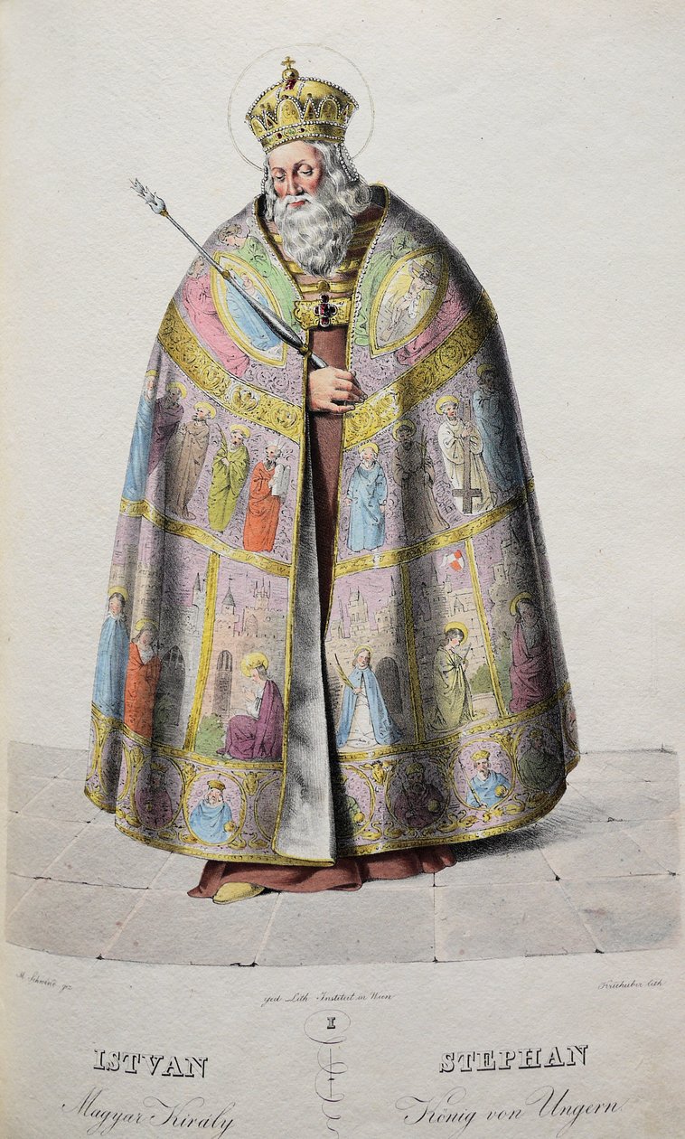 Stephan I. (969-1038), der Heilige, König von Ungarn von Josef Nikolaus Kriehuber