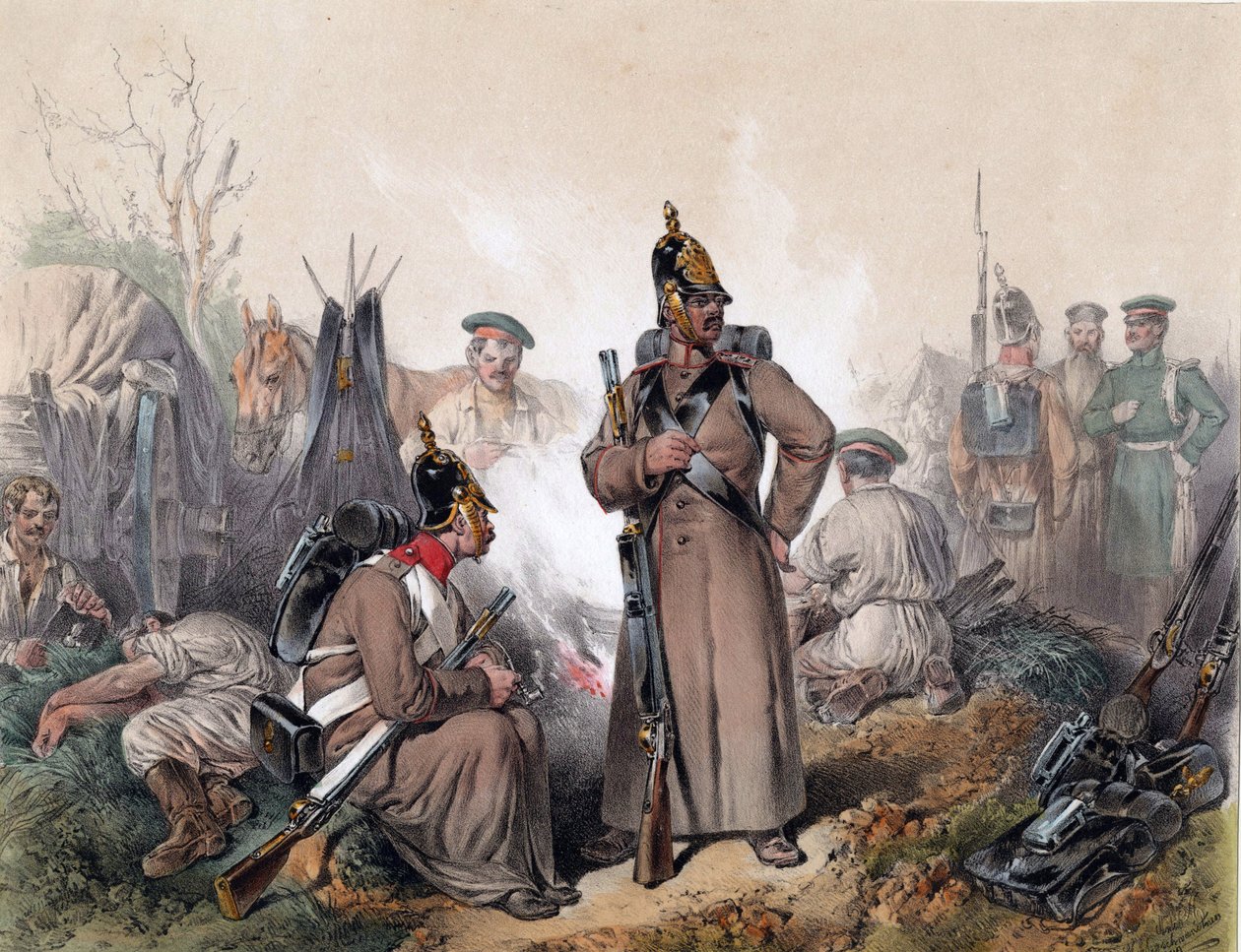 Eine Szene aus dem Unabhängigkeitskrieg in Ungarn 1849 von Josef Anton Strassgschwandtner