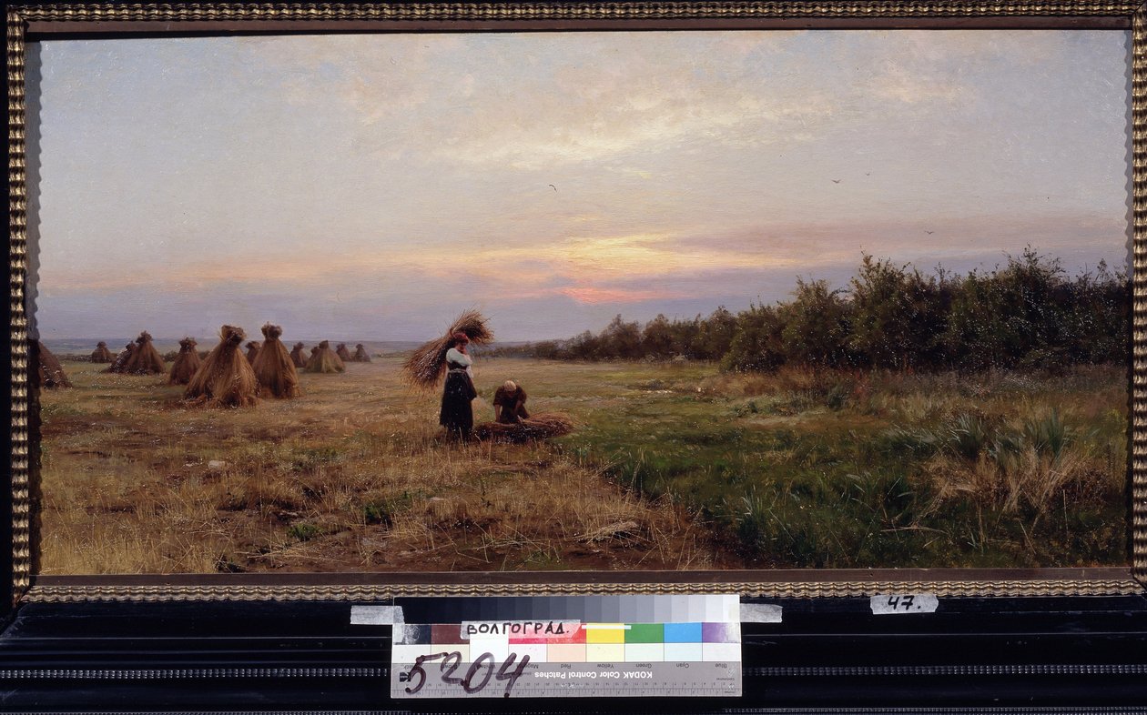 Ernte im Abendlicht von Josef Evstafievich Krachkovsky