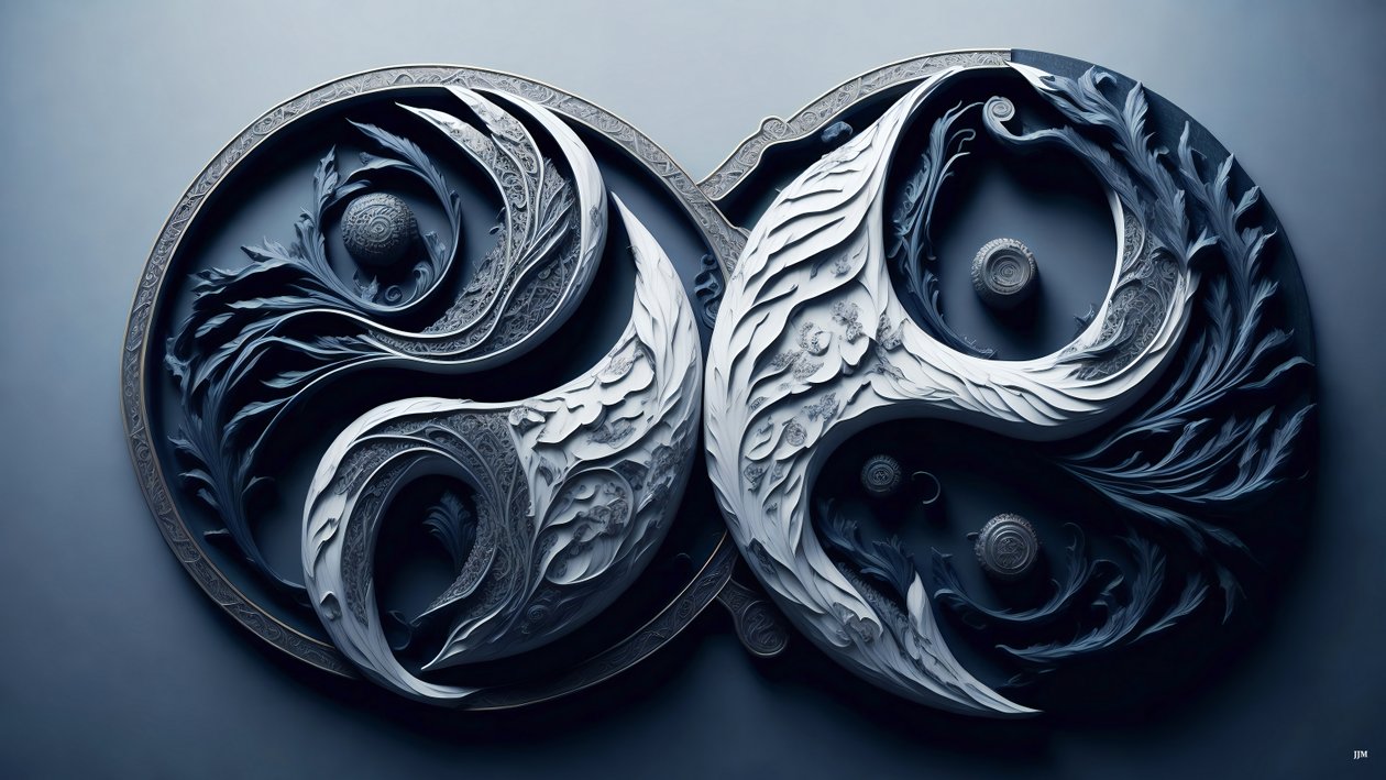 Feng Shui Konzept von Yin und Yang _05 von Josef Johann Michel