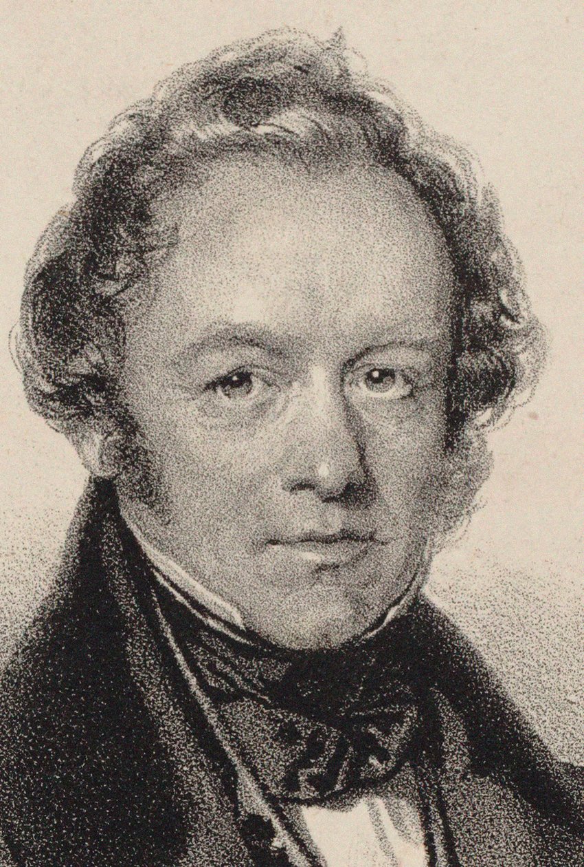 Porträt des Komponisten Peter Joseph von Lindpaintner 1791-1856, ca. 1830 von Josef Kriehuber